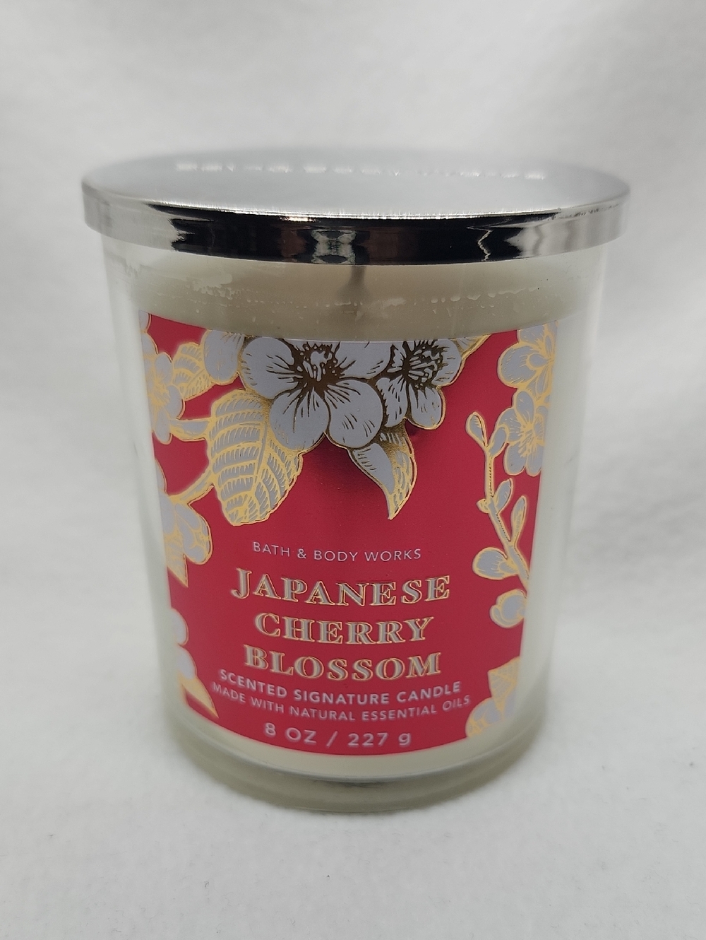 Bath & Body Works Japanese Cherry Blossom Single Wick Candle New